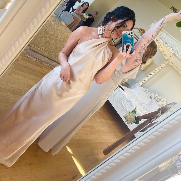 Show Me Your Mumu Jasmine Halter Maxi Dress Size M - Picture 4 of 5